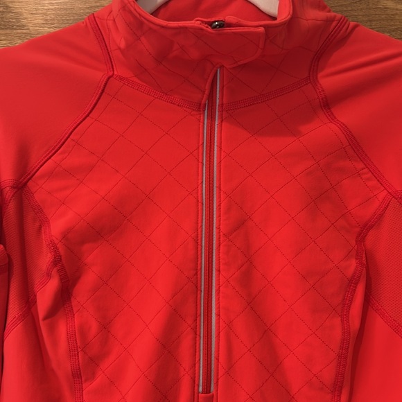 Lululemon Bright Red Pullover Zip Top Running Jacket - Picture 2 of 13